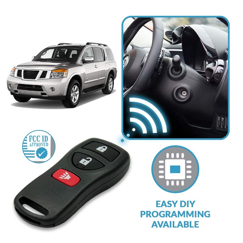Keyless2Go بديل Keyless2Go لجهاز التحكم عن بعد لسيارة بدون مفتاح 3 أزرار KBRASTU15-2 عبوة من 2 - Image 5